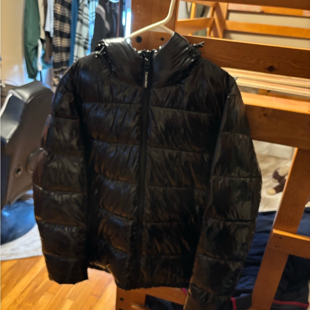 Black Calvin Klein puffer men’s